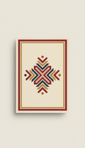 Custom Menu Card with Heritage Motifs